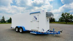 Unlike other trailers in the Polar King lineup, the new unit features two full-sized doors, including one on the side. Unlike other trailers in the Polar King lineup, the new unit features two full-sized doors, including one on the side.