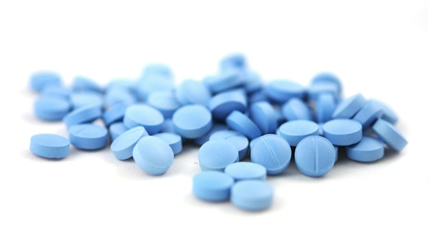 blue pills concept
