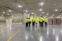 The Cold Solutions expansion celebration included a tour of the Kansas City, Missouri, facility's frozen storage space. The Cold Solutions expansion celebration included a tour of the Kansas City, Missouri, facility's frozen storage space.