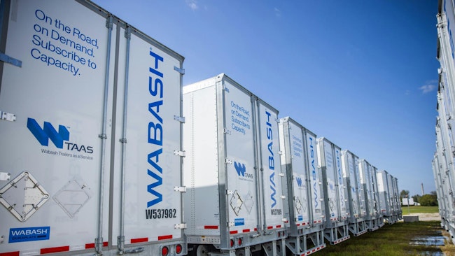 Wabash Trailers as a Service Trailers in lot
