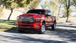 The 2026 Ram 2500 and 3500 feature an available digital rear view mirror that offers multiple views at once, including rear, both sides, and more. The 2026 Ram 2500 and 3500 feature an available digital rear view mirror that offers multiple views at once, including rear, both sides, and more.