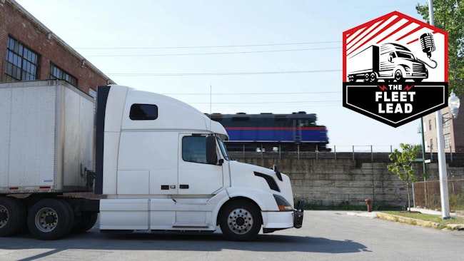 truck and train adjacent