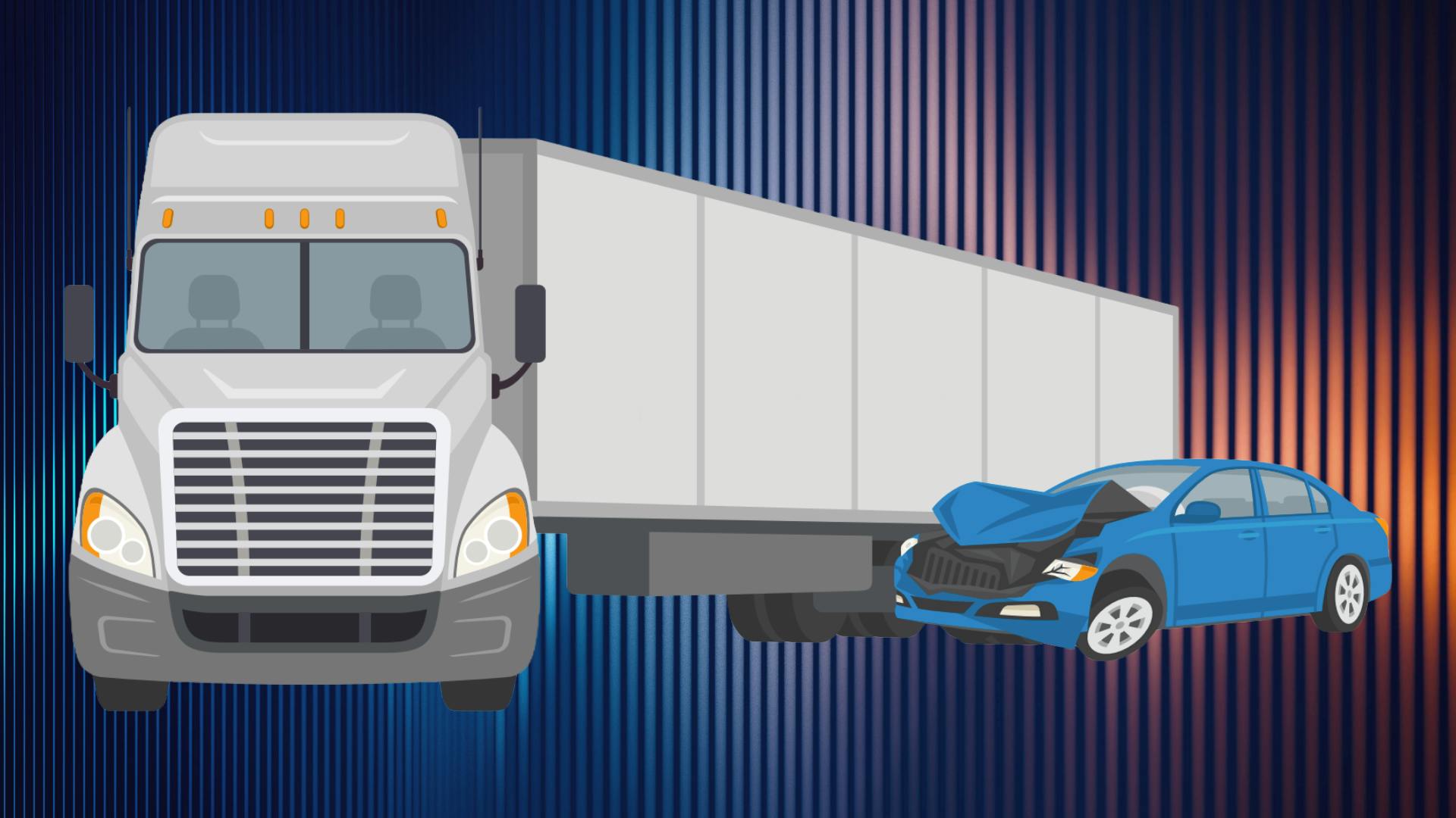 truck crash illustration