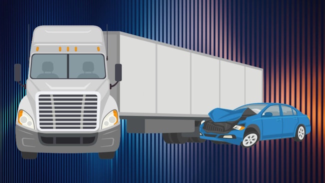 truck crash illustration
