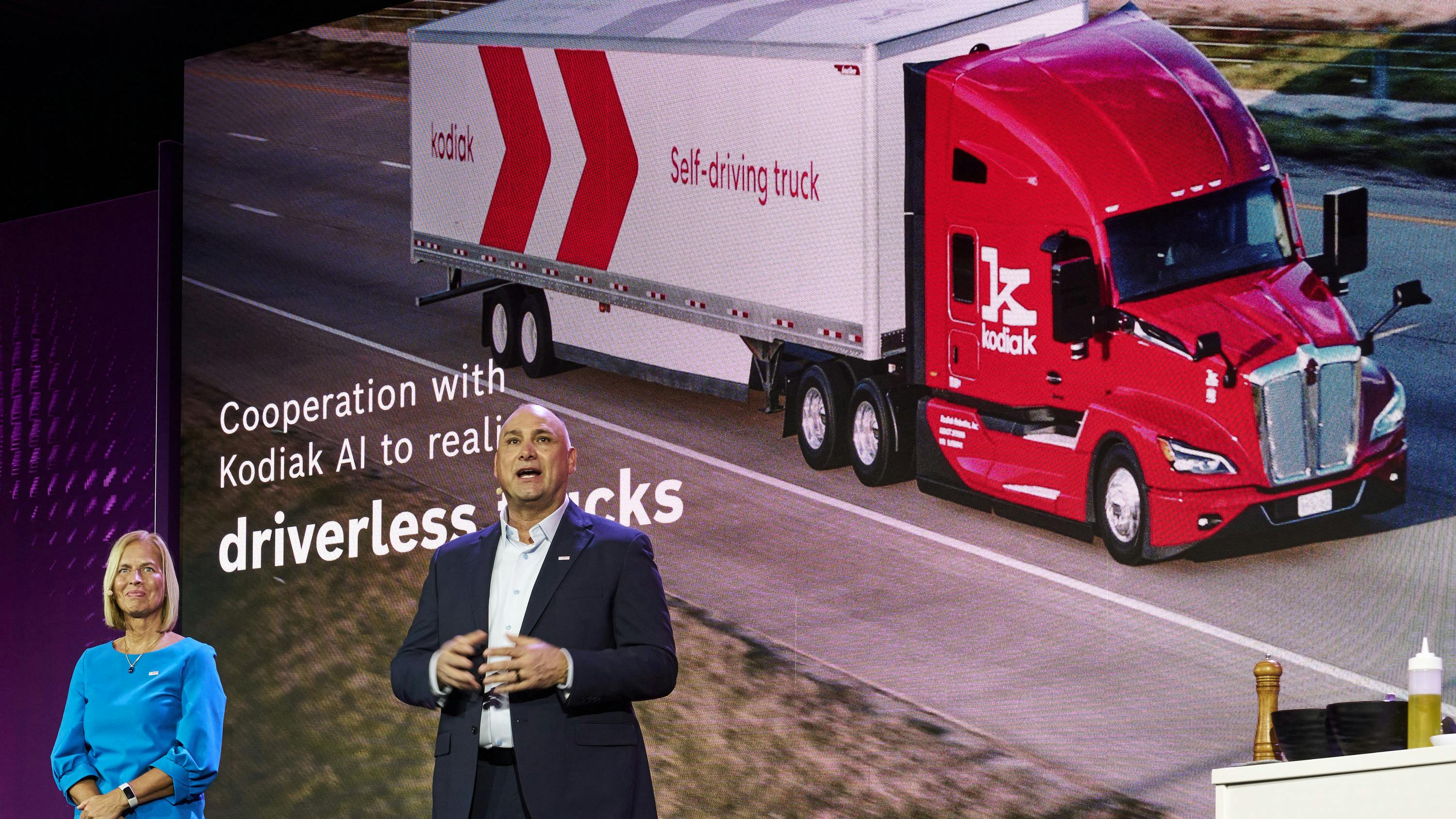 Bosch executives Tanja R&uuml;ckert and Paul Thomas