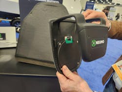 The device is effectively a passive radio receiver within a small package. The device is effectively a passive radio receiver within a small package.