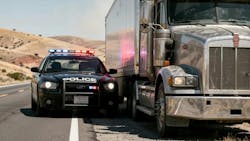 law enforcement pulling over truck law enforcement pulling over truck