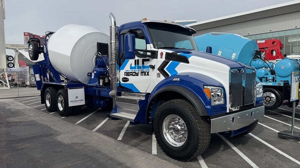 Kenworth T880S concrete mixer truck produces $245,000 donation to support CIM education program