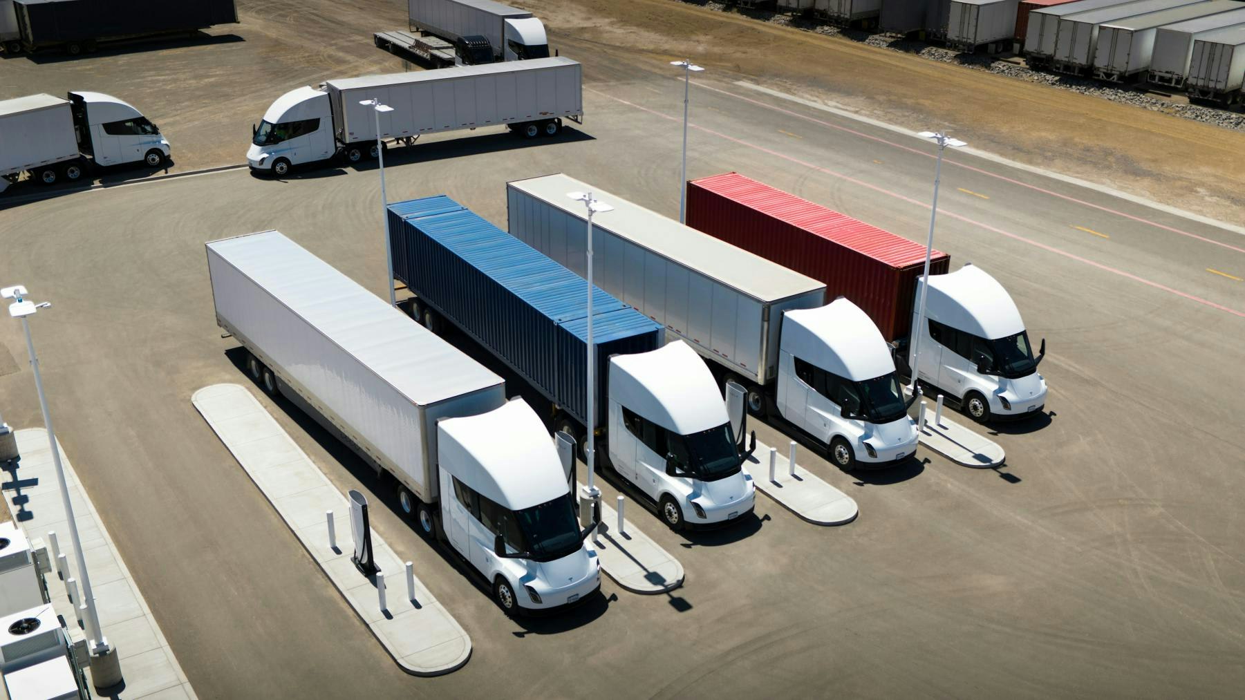 Trucking Efficiency Roundup: Tesla Semi chargers, Horizon Motor, Mitra EV expand fleet electrification