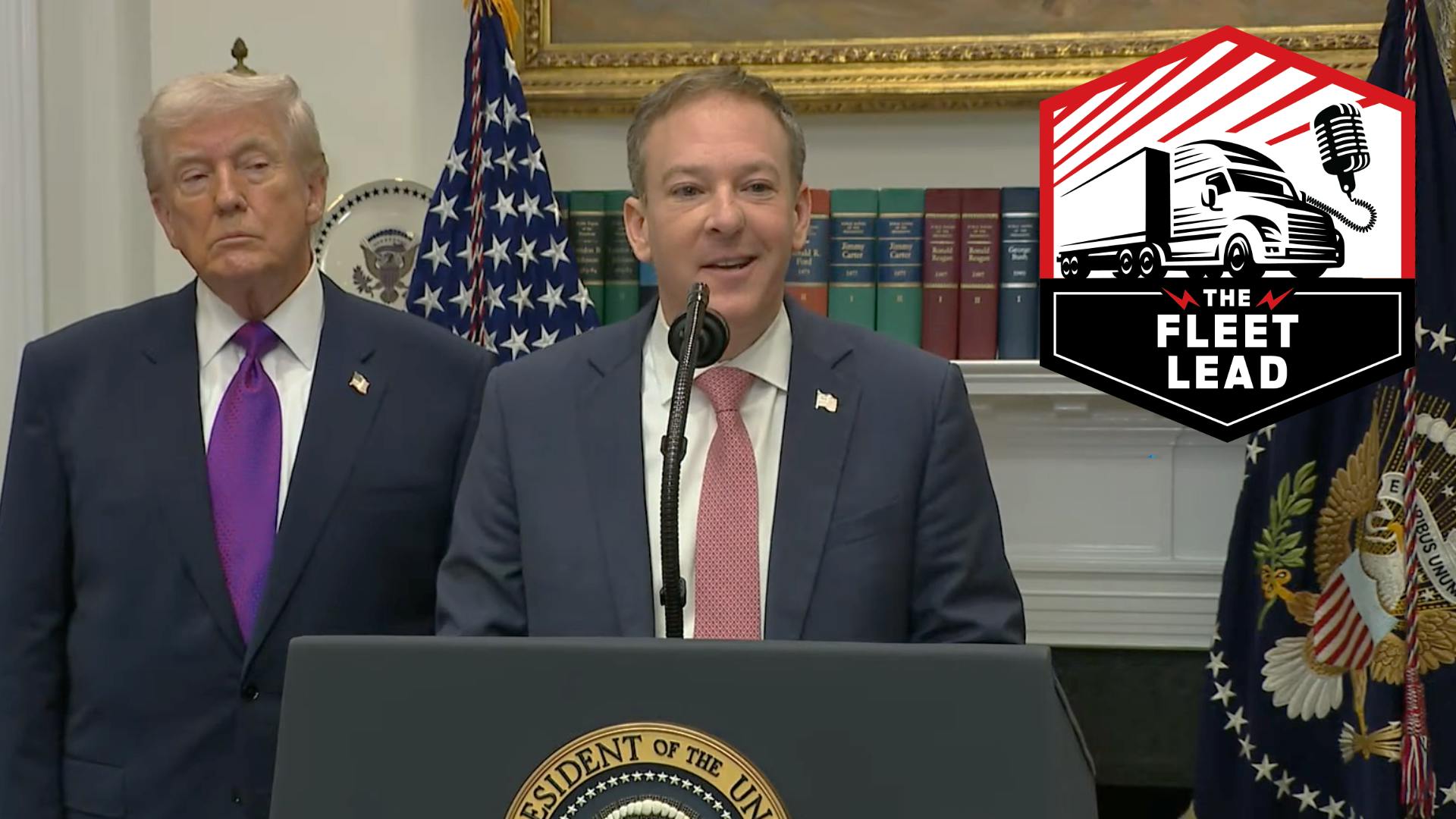 Zeldin and Trump in White House announcing EPA deregulation