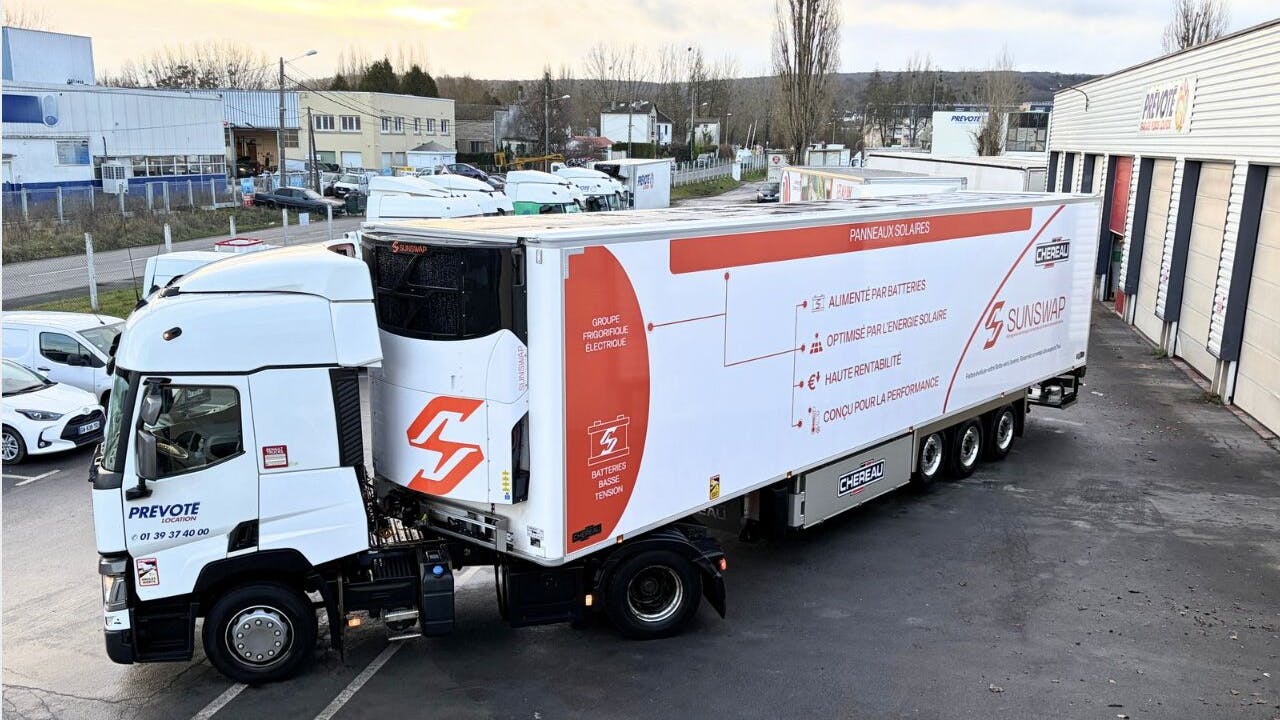 Prevot&eacute; deploys Sunswap electric refrigeration unit to reduce diesel use on frozen delivery routes
