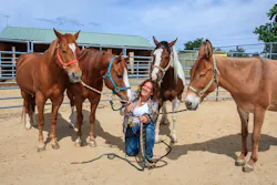 Shari and her horses Shari and her horses