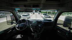 Driverless truck cabin