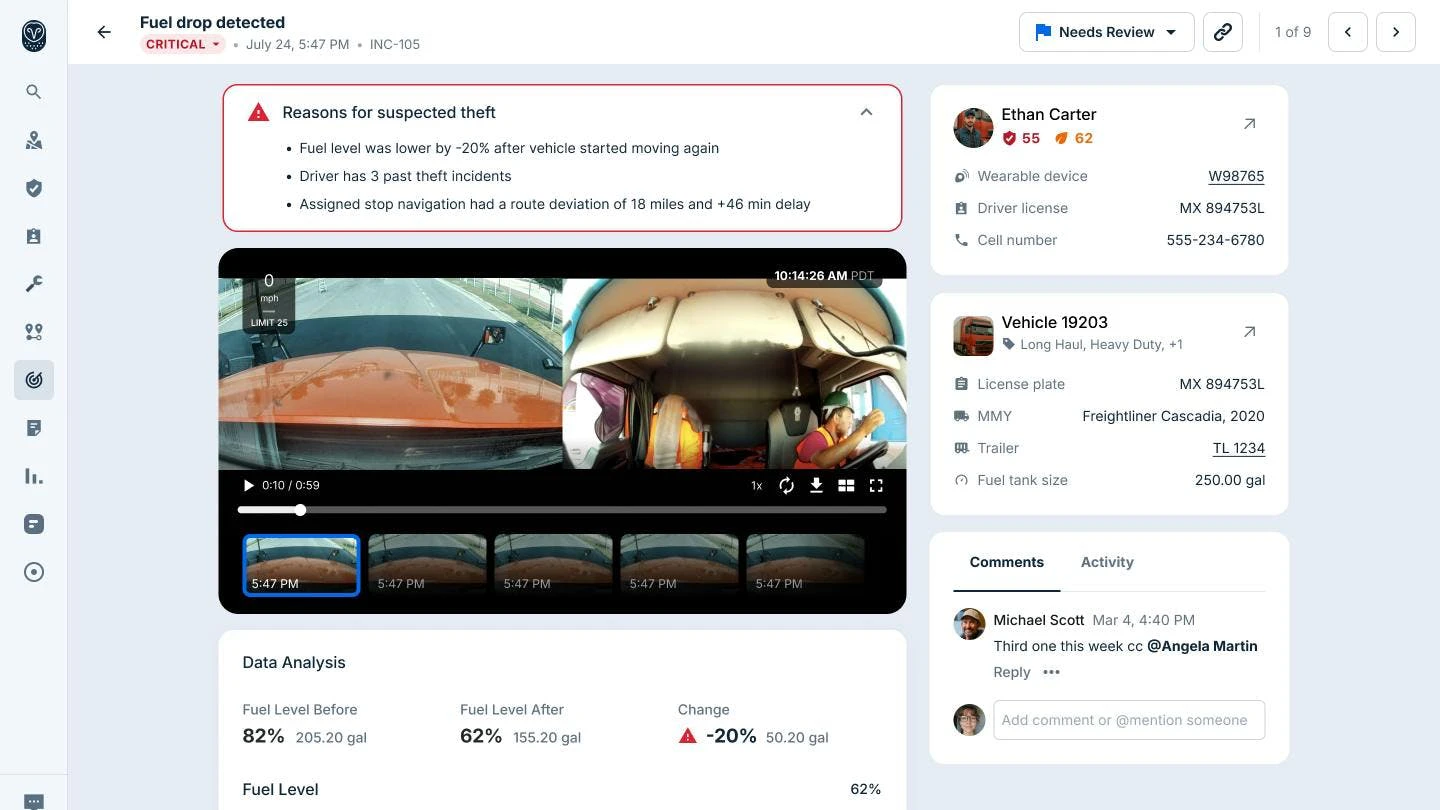 Samsara Incident Center enhances fleet safety with real-time alerts and GPS tracking