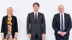 From left: Karin Rådström, president and CEO of Daimler Truck; Koji Sato, president of Toyota Motor Corp., and Martin Lundstedt, president and CEO of Volvo Group From left: Karin Rådström, president and CEO of Daimler Truck; Koji Sato, president of Toyota Motor Corp., and Martin Lundstedt, president and CEO of Volvo Group