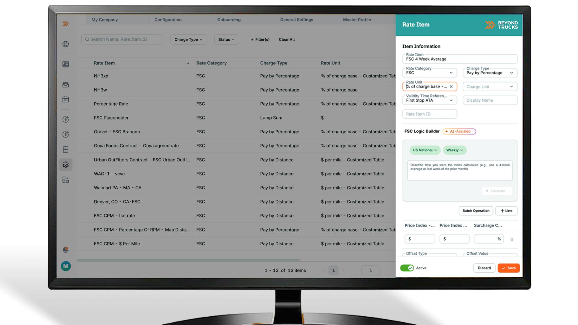 BeyondTrucks launches AI RateAgents to simplify fleet rate table management
