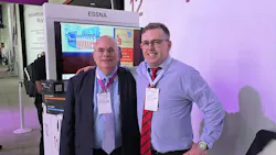 ESSNA's Edgar La Pointe, at left, and Gareth Gregory are bringing the clean energy company's hydrogen-diesel blending technology to reefer fleets. ESSNA's Edgar La Pointe, at left, and Gareth Gregory are bringing the clean energy company's hydrogen-diesel blending technology to reefer fleets.