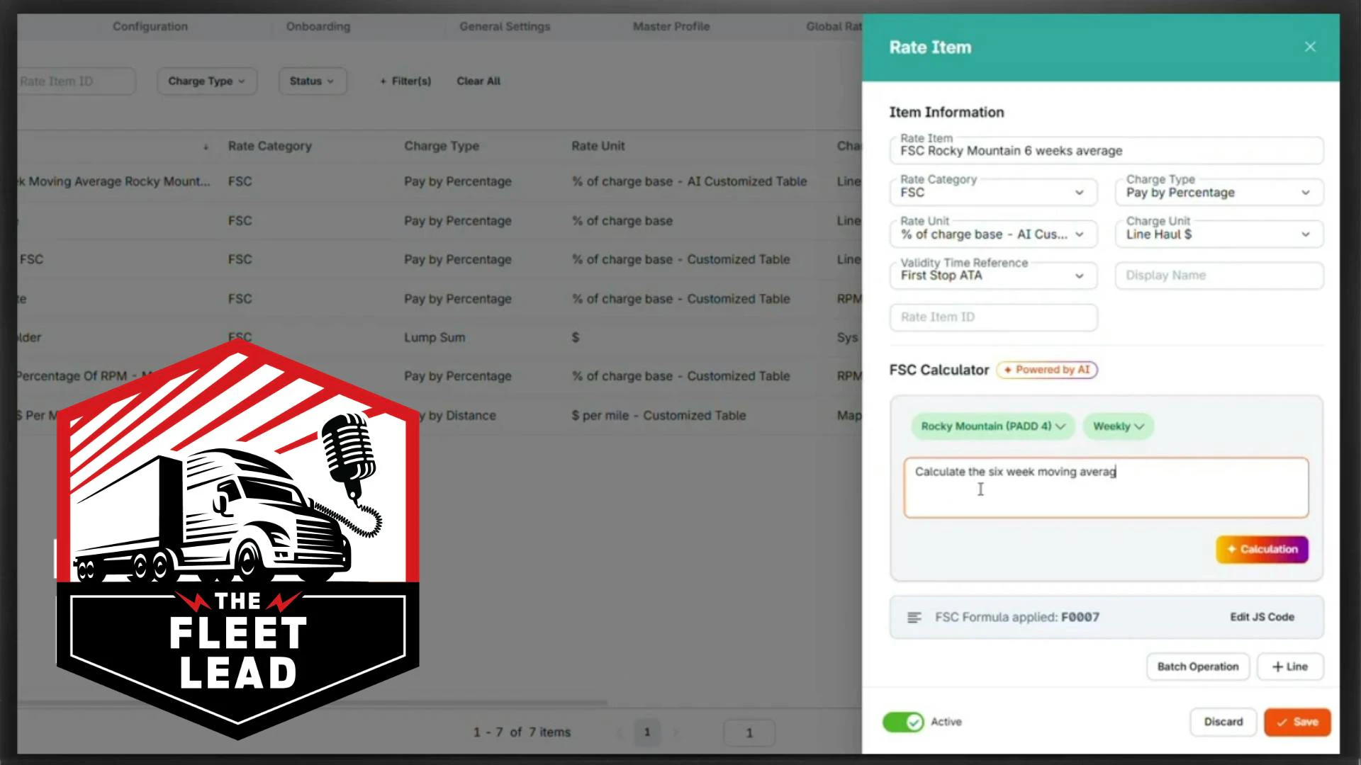 BeyondTrucks rate agents interface