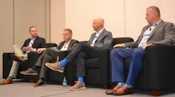 The NAFA panel, “Is Your Fleet Ready for 2030?”, included, from left to right, moderator Dan Franck, Samsara; Jon Malish, City of Akron Steve; Steve Jastrow, Element Fleet Managment; and Paul Palmer, SavATree. The NAFA panel, “Is Your Fleet Ready for 2030?”, included, from left to right, moderator Dan Franck, Samsara; Jon Malish, City of Akron Steve; Steve Jastrow, Element Fleet Managment; and Paul Palmer, SavATree.