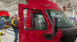 A heavy-duty Class 8 truck on the assembly line at the Volvo Trucks manufacturing facility in Dublin, Virginia, representing the current production capacity available before the 2027 EPA mandate. A heavy-duty Class 8 truck on the assembly line at the Volvo Trucks manufacturing facility in Dublin, Virginia, representing the current production capacity available before the 2027 EPA mandate.