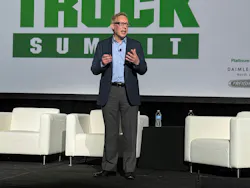 GM Fleet VP Ian Hucker speaks at Green Truck Summit 2026