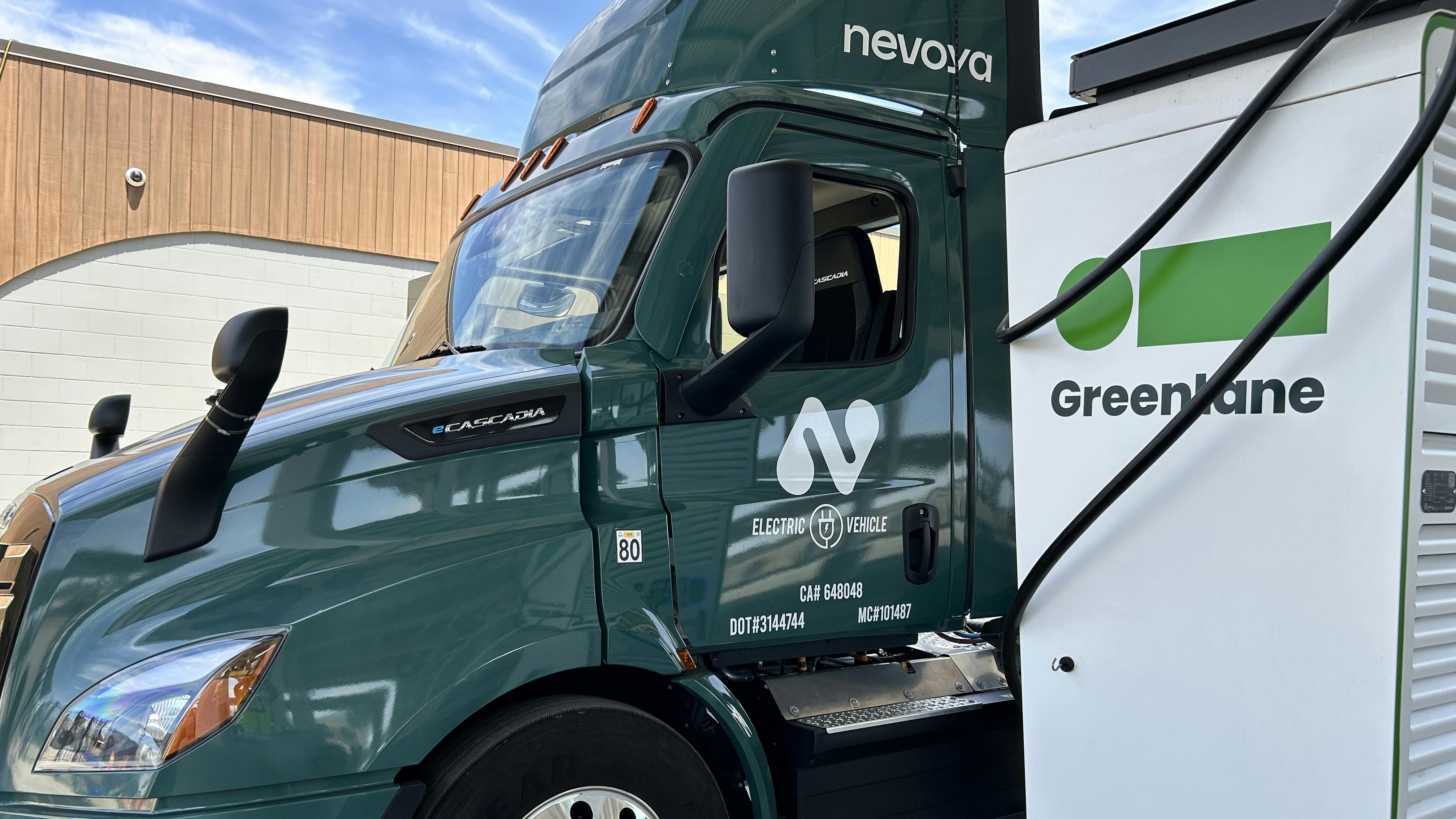 nevoya truck charging with greenlane