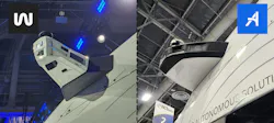 Waabi Aurora sensor pods rear Waabi Aurora sensor pods rear