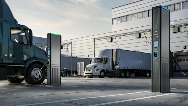 ABB E-Mobility OM truck charging points