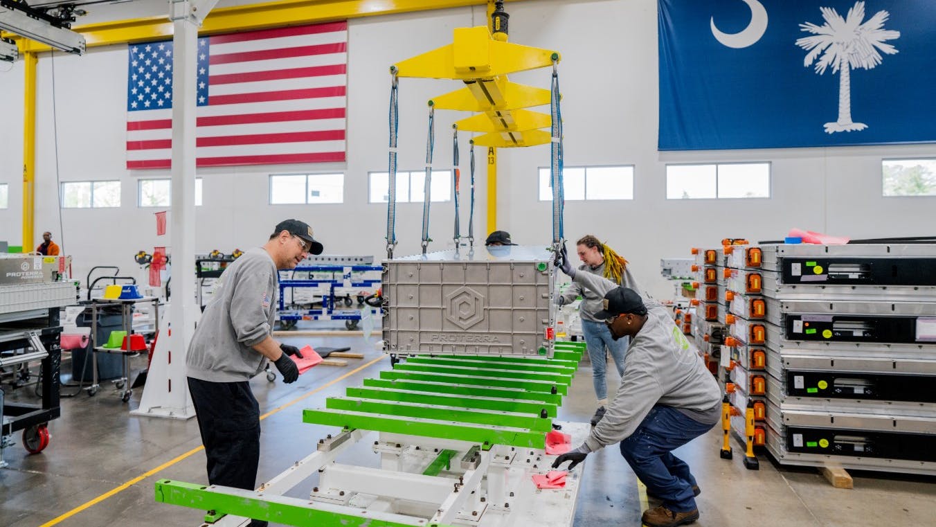 Rivian EV production expansion, Proterra battery supply chain, Hyundai hydrogen trucks scale fleet operations
