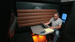 Freightliner Cascadia sleeper cab upgrades improve driver comfort, storage, and in-cab productivity features Freightliner Cascadia sleeper cab upgrades improve driver comfort, storage, and in-cab productivity features