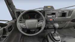 Isuzu N-Series cab upgrades improve driver ergonomics, safety controls, and in-cab digital display system Isuzu N-Series cab upgrades improve driver ergonomics, safety controls, and in-cab digital display system