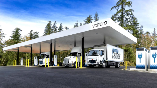 Voltera truck charging station