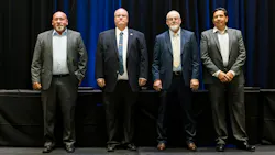 2026 NPTC Driver Hall of Fame inductees are (from left to right) Eddie McAllister, Shaw Industries Group; Matthew Dosland, John Deere Shared Services, assigned by CPC Logistics; Robert Baity, Unifi Manufacturing; and Paul Ramirez, Circle K/Fuel South Express. 2026 NPTC Driver Hall of Fame inductees are (from left to right) Eddie McAllister, Shaw Industries Group; Matthew Dosland, John Deere Shared Services, assigned by CPC Logistics; Robert Baity, Unifi Manufacturing; and Paul Ramirez, Circle K/Fuel South Express.