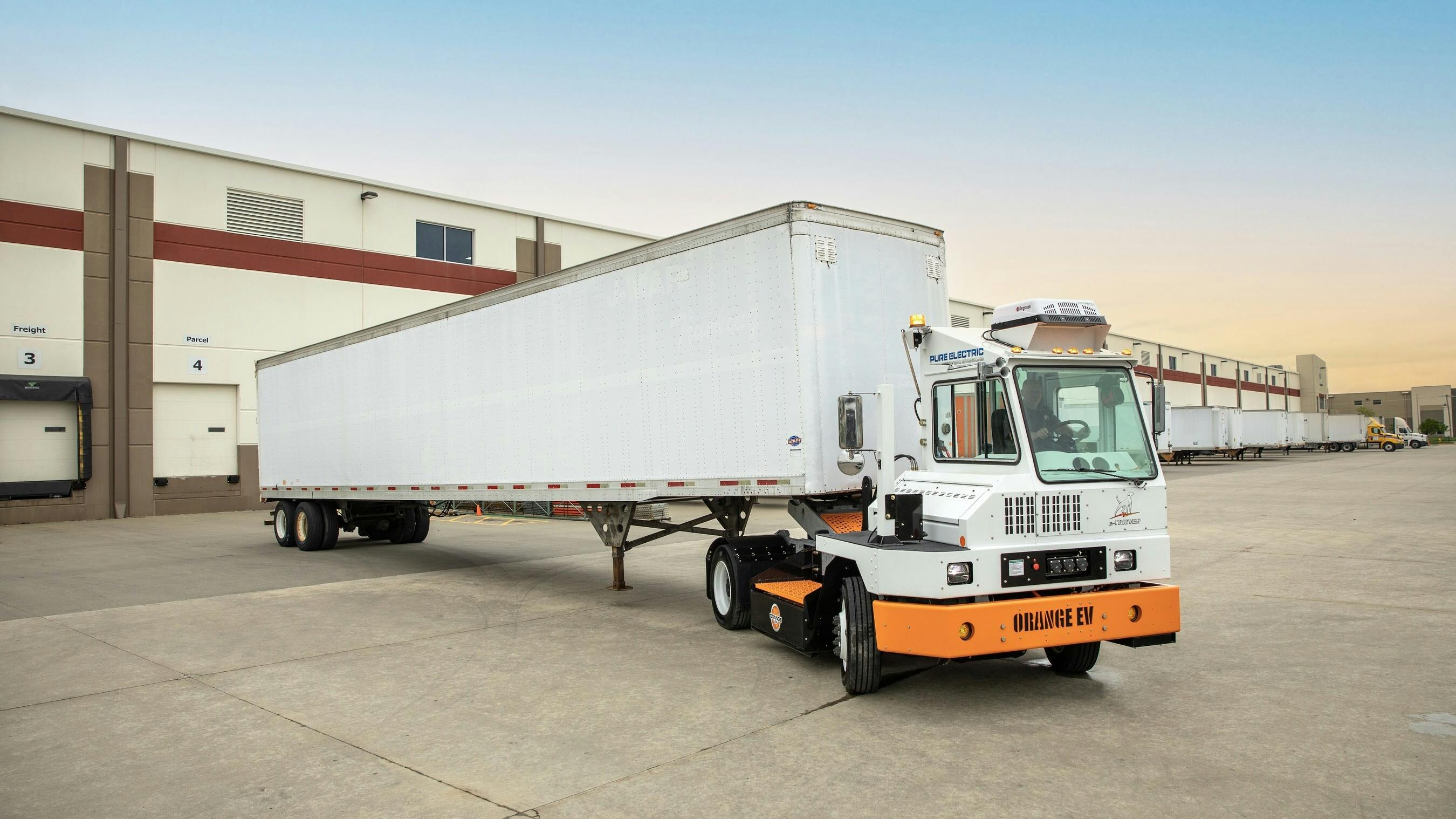 Orange EV lands 600-truck electric yard order to scale terminal truck electrification