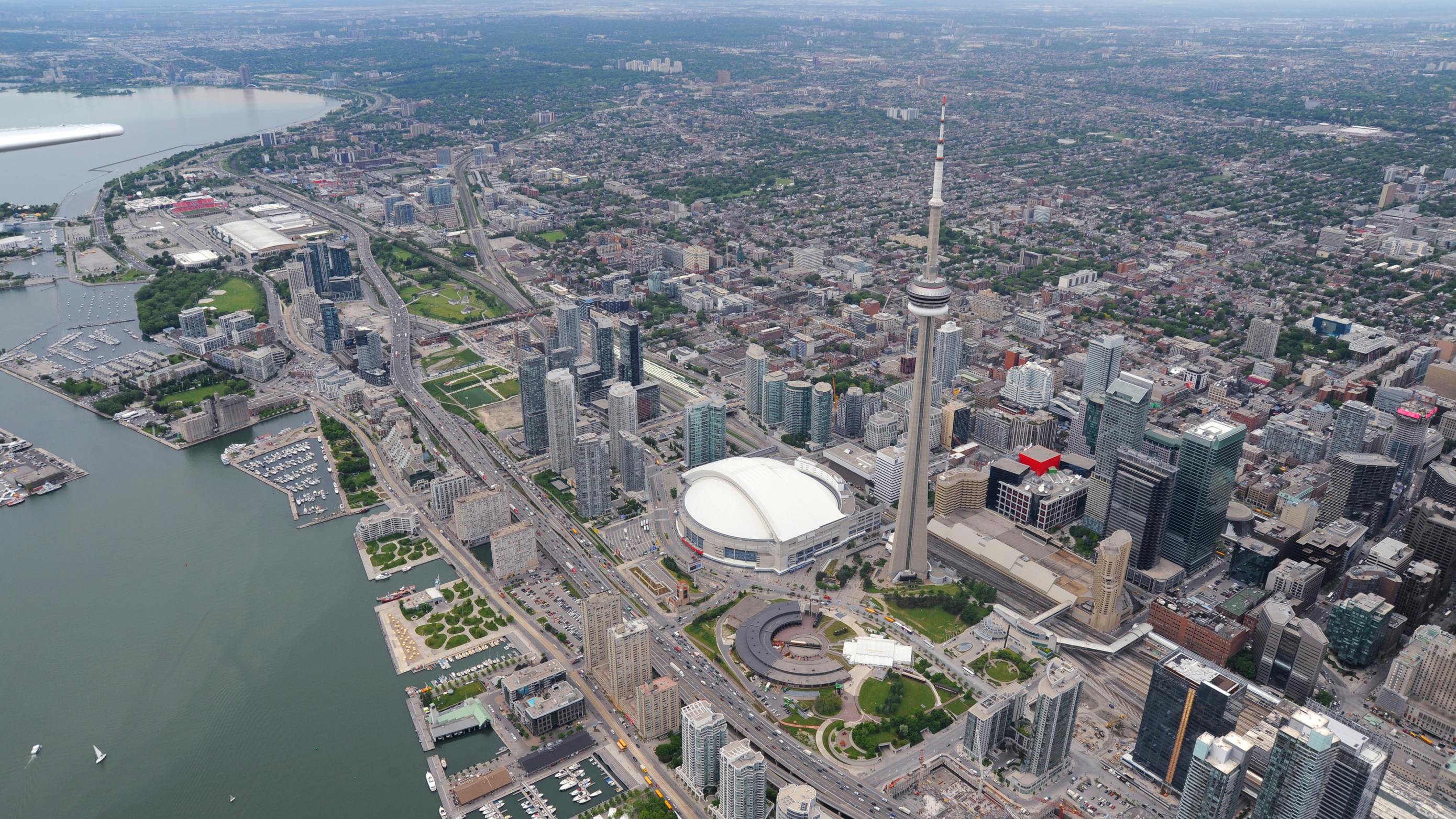 Aerial image of Toronto