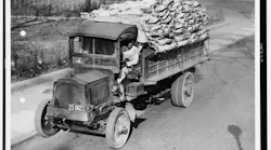 A truckload of beef is delivered to Central Market in Washington, D.C., c. 1923.