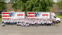 XPO drivers, including military veterans and those with more than one million consecutive safe driving miles, will transport the trailers across the country while moving freight for the company’s customers. XPO drivers, including military veterans and those with more than one million consecutive safe driving miles, will transport the trailers across the country while moving freight for the company’s customers.