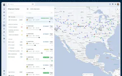 Samsara Shipment Center desktop interface Samsara Shipment Center desktop interface