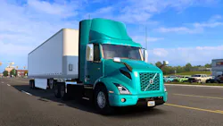 Volvo VNL and VNR Electric join American Truck Simulator for virtual fleet drivers