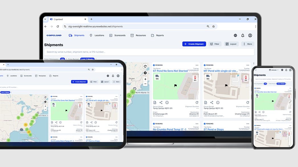 Copeland connects Oversight360 with Blue Yonder Network for cold chain shipment visibility