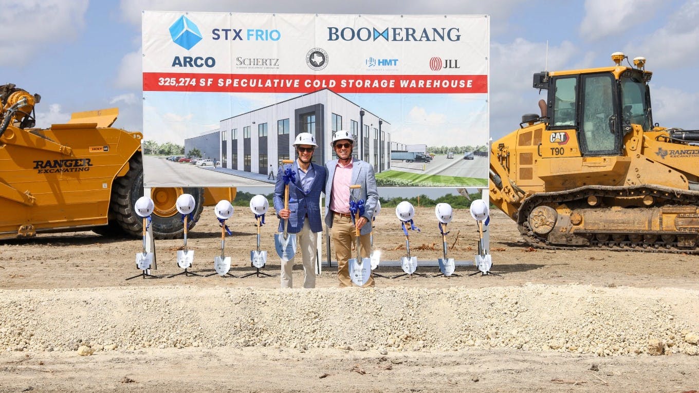 Boomerang Industrial starts STX Frio cold storage warehouse along Texas I-35 corridor