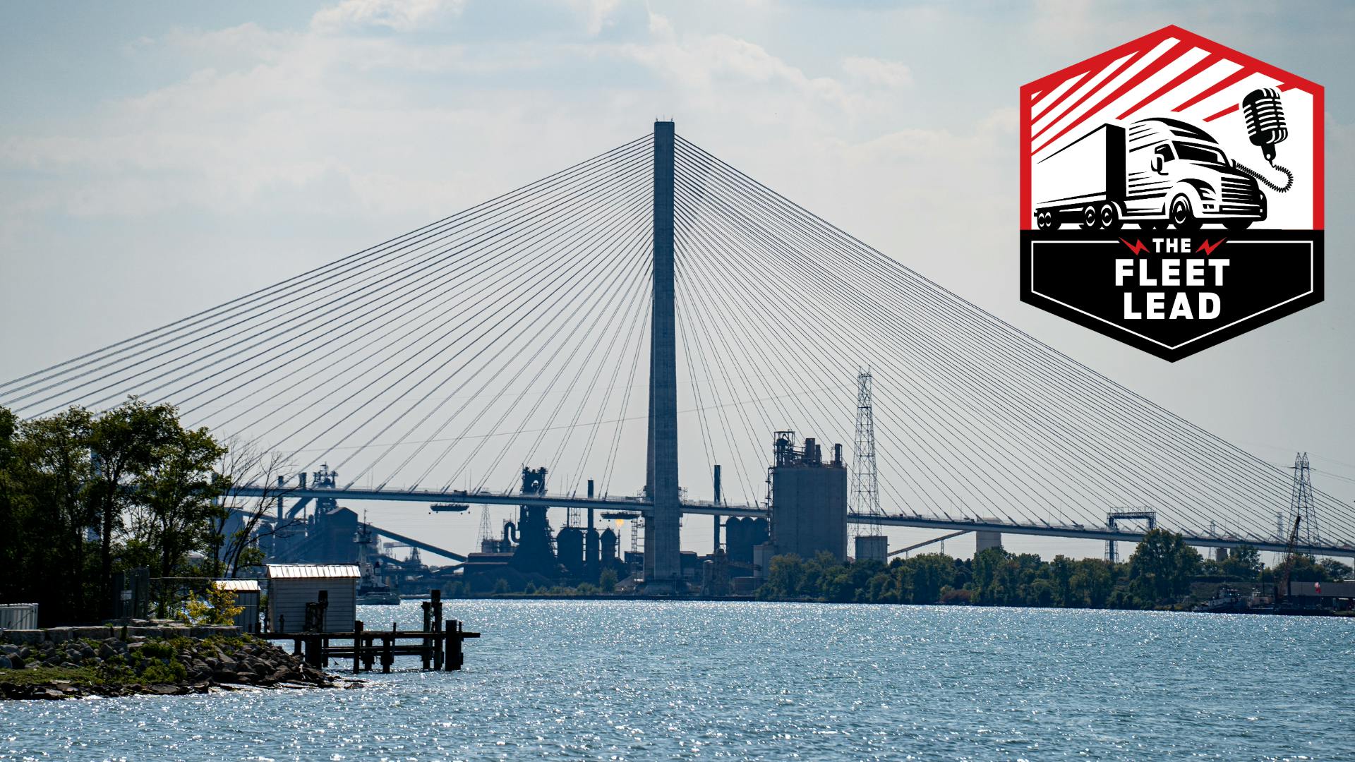 Gordie Howe International Bridge over Detroit River