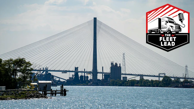 Gordie Howe International Bridge over Detroit River