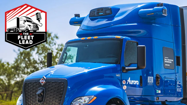 Aurora hardware on International LT Series truck