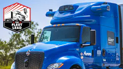 Aurora hardware on International LT Series truck