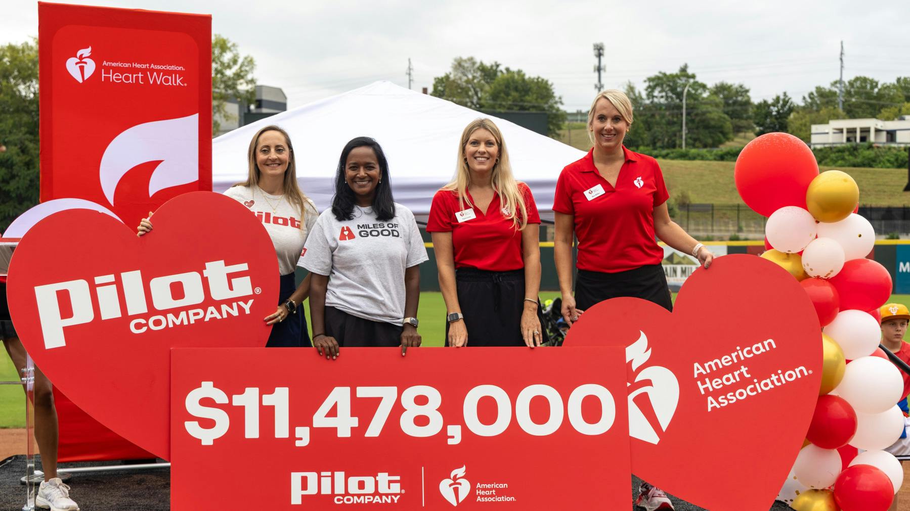 Pilot commemorates more than $11M raised for the American Heart Association