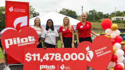 Pilot commemorates more than $11M raised for the American Heart Association