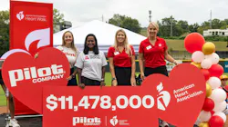 Pilot commemorates more than $11M raised for the American Heart Association
