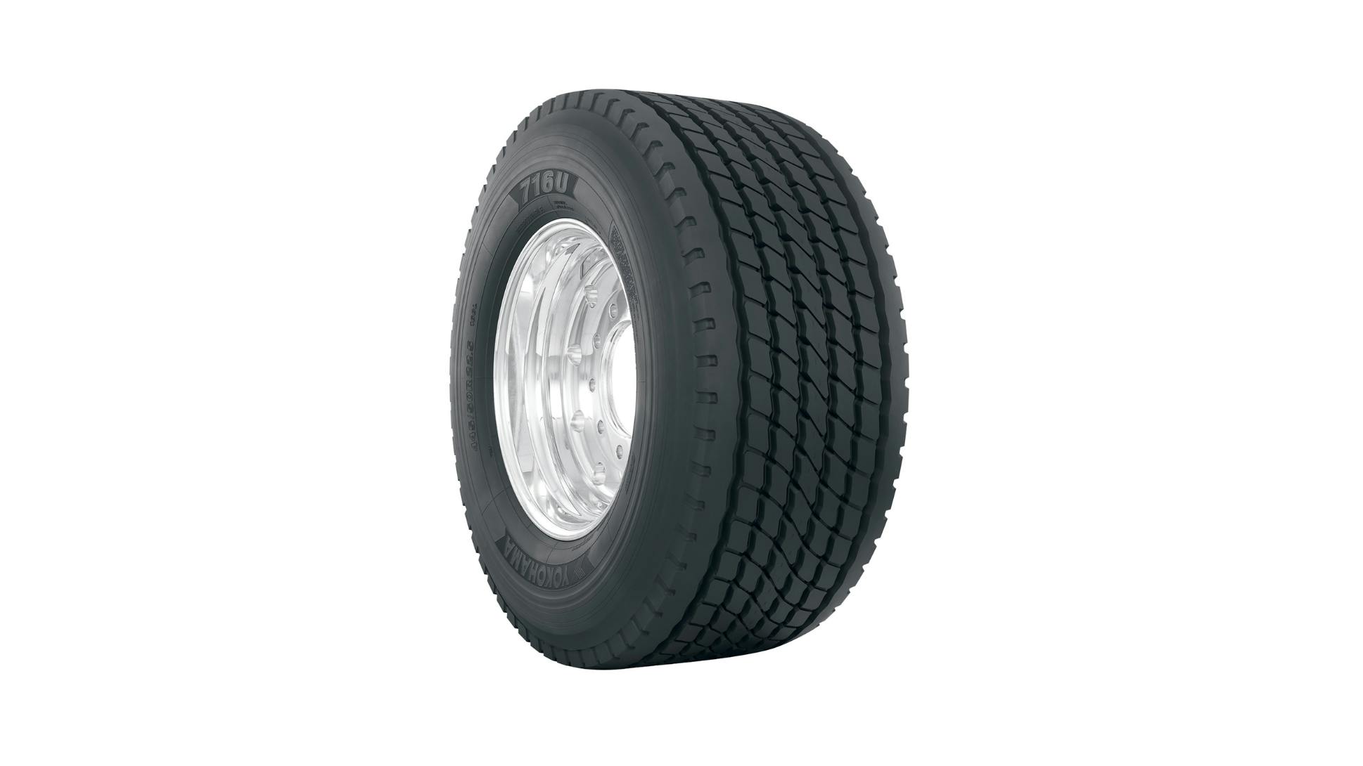 Yokohama 716U UWB commercial truck tire adds new 445/50R22.5 size