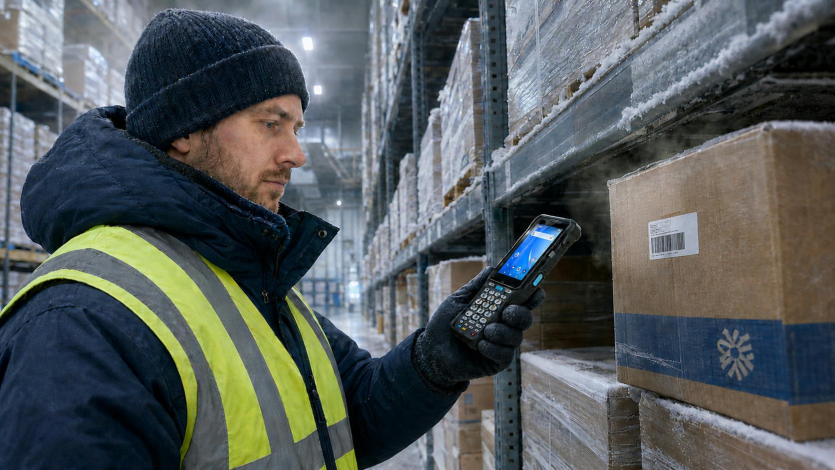 Unitech HT730 Plus rugged handheld supports cold chain scanning at -30&deg;C